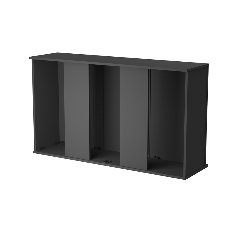 Afuera Living Contemporary 55 Gallon Black Upright Aquarium Stand
