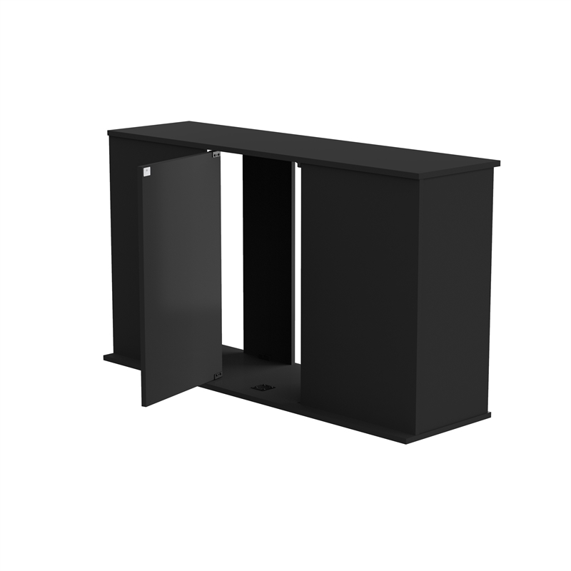 Afuera Living Contemporary 55 Gallon Black Upright Aquarium Stand