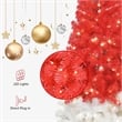 Afuera Living Modern 6Ft Red and White Pre-Lit Santa Cap Tree