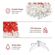 Afuera Living Modern 6Ft Red and White Pre-Lit Santa Cap Tree
