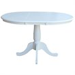 Afuera Living Contemporary Solid Extendable Dining Table in White