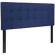 Afuera Living Contemporary Tufted Full Panel Headboard in Navy