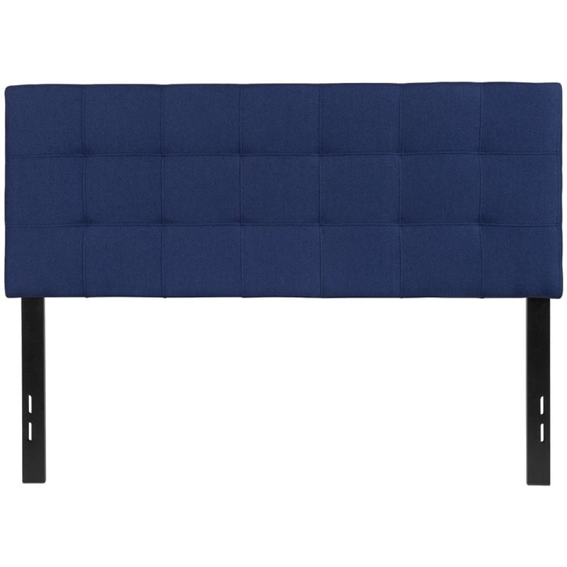 Afuera Living Contemporary Tufted Full Panel Headboard in Navy