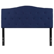 Afuera Living Contemporary Tufted Full Panel Headboard in Navy