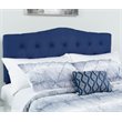 Afuera Living Contemporary Tufted King Panel Headboard in Navy