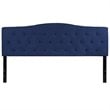 Afuera Living Contemporary Tufted King Panel Headboard in Navy