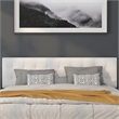 Afuera Living Contemporary King Fabric Panel Headboard in White