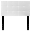 Afuera Living Contemporary Twin Fabric Panel Headboard in White