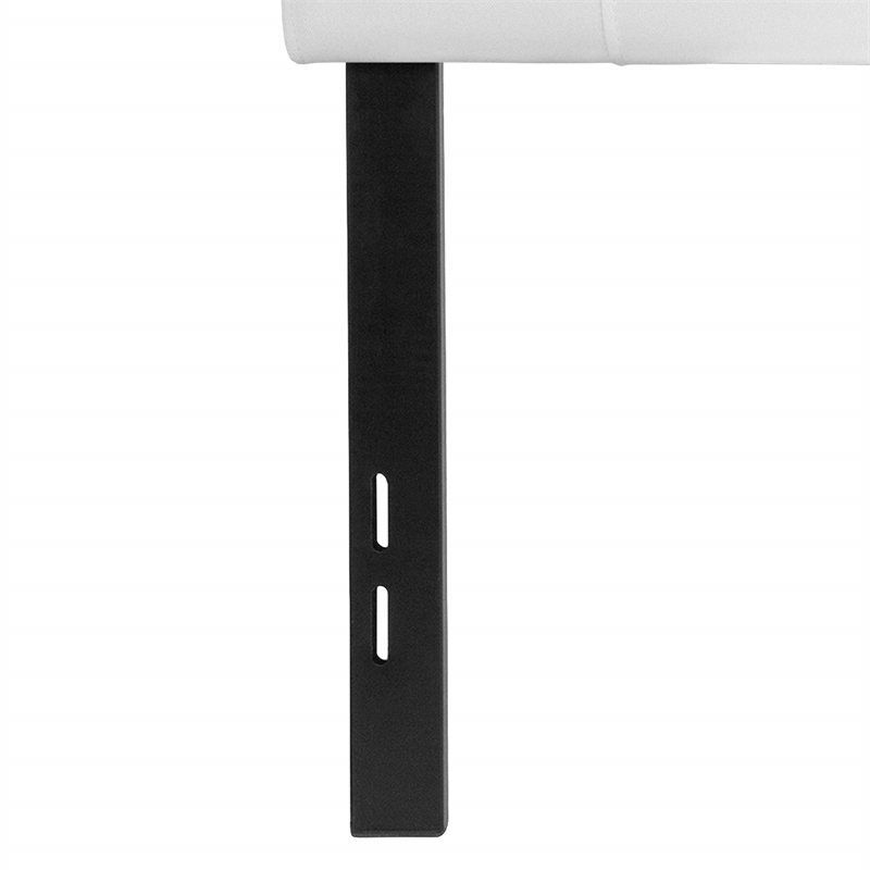 Afuera Living Contemporary Tufted Full Panel Headboard in White