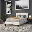 Afuera Living Contemporary Tufted Full Panel Headboard in White