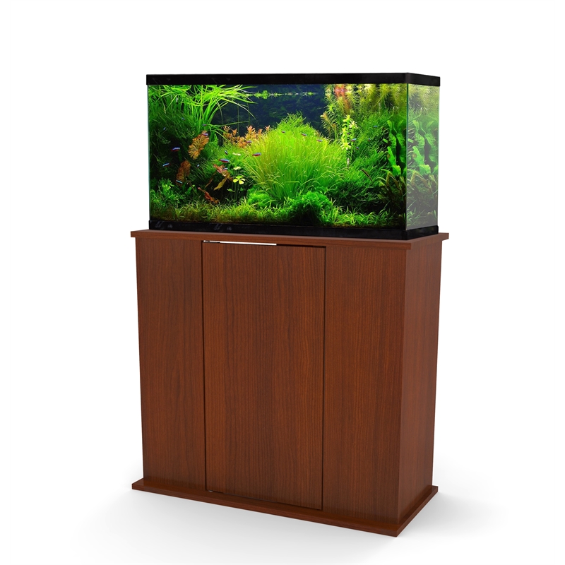 Afuera Living 29/37 Gallon Serene Cherry Upright Aquarium Stand