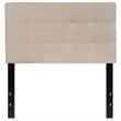 Afuera Living Contemporary Queen Fabric Panel Headboard in Camel