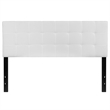 Afuera Living Contemporary Queen Fabric Panel Headboard in White