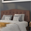 Afuera Living Contemporary Tufted Queen Panel Headboard in Camel