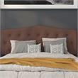 Afuera Living Contemporary Tufted Queen Panel Headboard in Camel