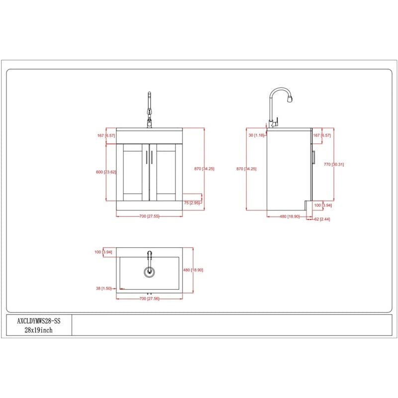 Afuera Living Boho Round Pouf in Distressed Dark Brown Faux Leather