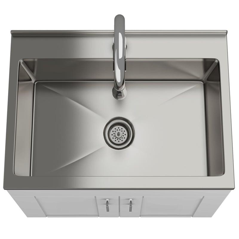 Afuera Living Boho Round Pouf in Distressed Dark Brown Faux Leather