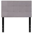 Afuera Living Contemporary Twin Fabric Panel Headboard in Light Gray