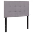 Afuera Living Contemporary Twin Fabric Panel Headboard in Light Gray
