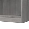 Afuera Living Engineered Wood Universal Small 2 Shelf Bookcase in Platinum Gray