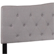 Afuera Living Contemporary Tufted King Panel Headboard in Light Gray