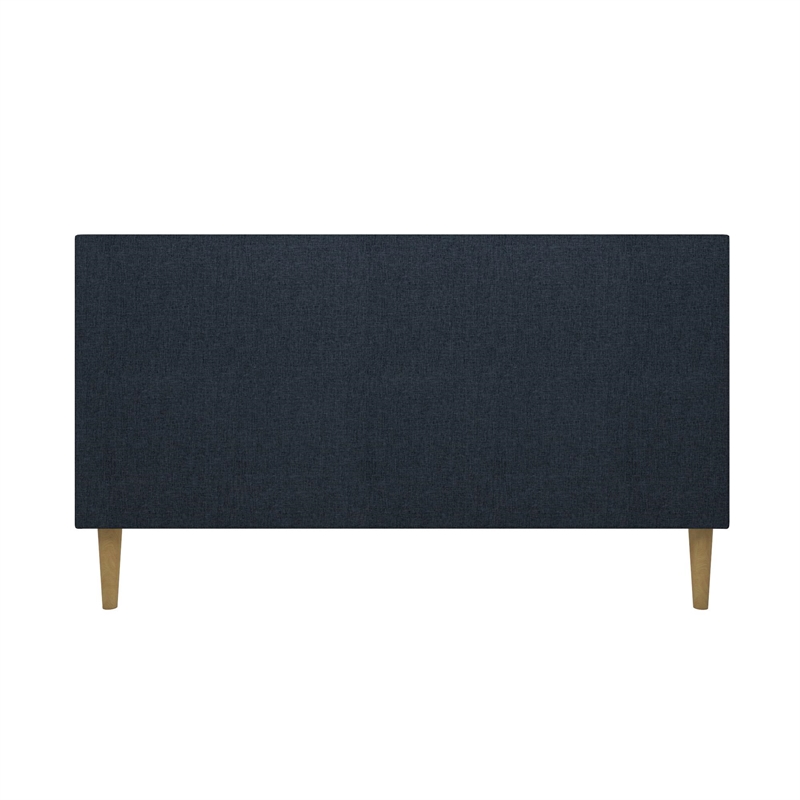 Afuera Living Mid-Century Full Size Upholstered Daybed in Navy Linen