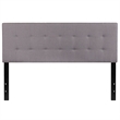 Afuera Living Contemporary Queen Fabric Panel Headboard in Light Gray