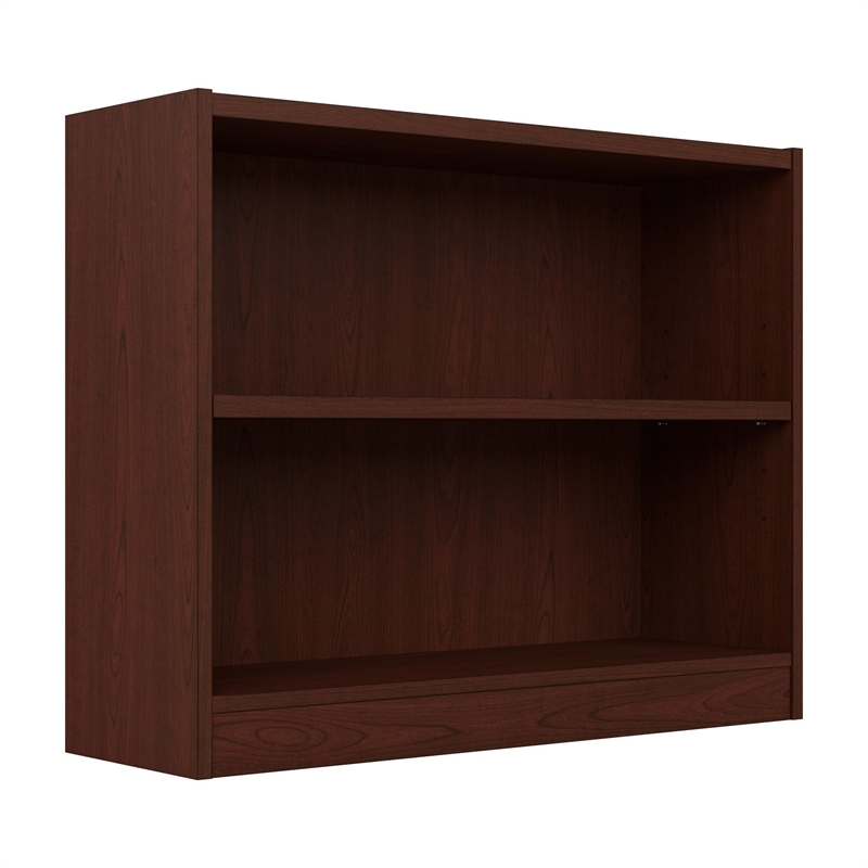 Afuera Living Contemporary Universal 2 Shelf Bookcase in Vogue Cherry