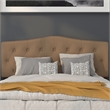 Afuera Living Contemporary Tufted Queen Panel Headboard in Dark Brown