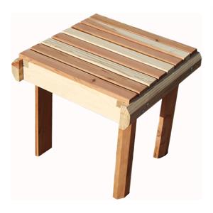 Afuera Living 20&quot Farmhouse Solid Wood Beach Side Table in Natural