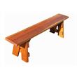 Afuera Living 6ft Farmhouse Solid Wood Picnic Bench in Natural