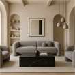 Afuera Living Contemporary Black Concrete Indoor/Outdoor Coffee Table