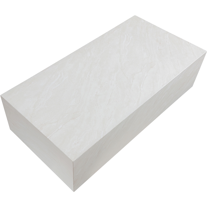 Afuera Living Contemporary Off White Concrete Indoor/Outdoor Coffee Table