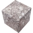 Afuera Living Contemporary Brown Marble Finish Concrete Indoor/Outdoor End Table