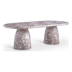 Afuera Living Contemporary Brown 96&quot Indoor/Outdoor Concrete Dining Table