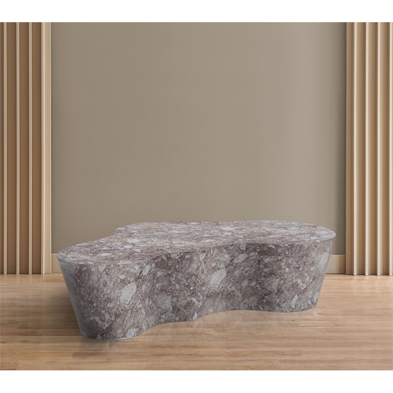 Afuera Living Contemporary Brown Indoor/Outdoor Concrete Coffee Table