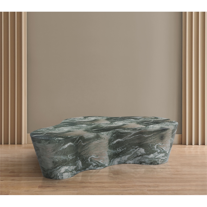 Afuera Living Contemporary Green Indoor/Outdoor Concrete Coffee Table