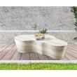 Afuera Living Indoor/Outdoor Concrete Travertine Finish Coffee Table