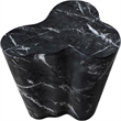 Afuera Living Contemporary Black Indoor/Outdoor Concrete Marble Finish End Table