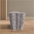 Afuera Living Contemporary Brown Indoor/Outdoor Concrete Marble Finish End Table