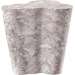 Afuera Living Contemporary Brown Indoor/Outdoor Concrete Marble Finish End Table