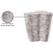 Afuera Living Contemporary Brown Indoor/Outdoor Concrete Marble Finish End Table