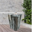 Afuera Living Contemporary Green Indoor/Outdoor Concrete Marble Finish End Table