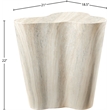 Afuera Living Contemporary Indoor/Outdoor Concrete Travertine Finish End Table