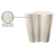 Afuera Living Contemporary Indoor/Outdoor Concrete Travertine Finish End Table