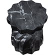 Afuera Living Contemporary Black Marble Finish Concrete Indoor/Outdoor End Table