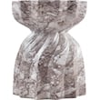 Afuera Living Contemporary Brown Marble Finish Concrete Indoor/Outdoor End Table