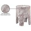 Afuera Living Contemporary Brown Indoor/Outdoor Concrete End Table