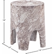Afuera Living Contemporary Brown Indoor/Outdoor Concrete End Table