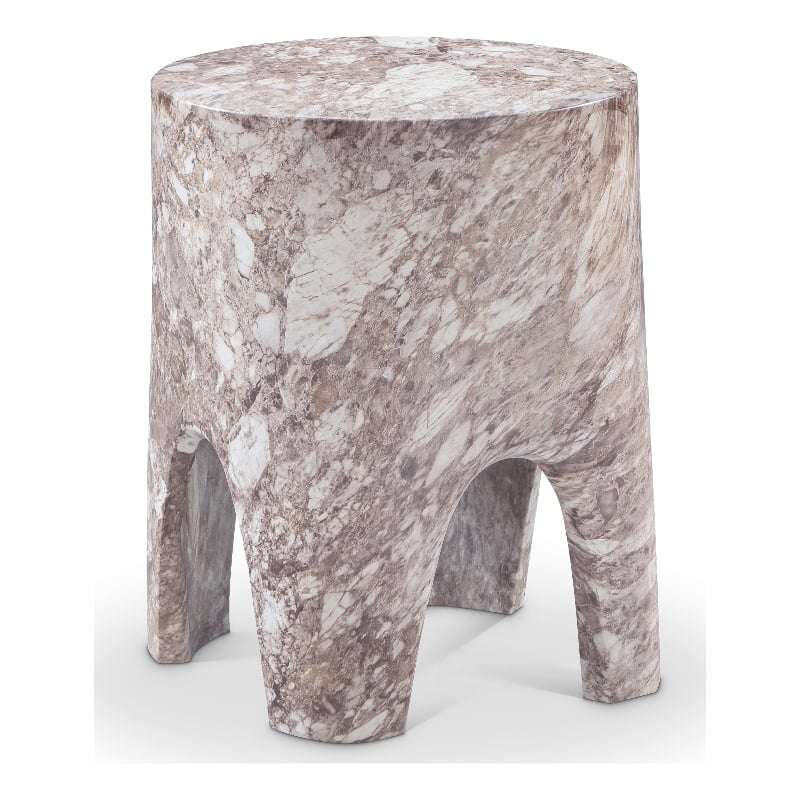 Afuera Living Contemporary Brown Indoor/Outdoor Concrete End Table